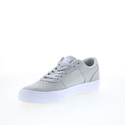 DC Teknic ADYS300763-GRW Mens Gray Suede Skate Inspired Sneakers Shoes