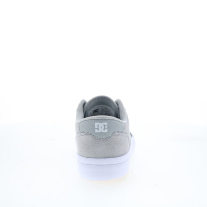 DC Teknic ADYS300763-GRW Mens Gray Suede Skate Inspired Sneakers Shoes