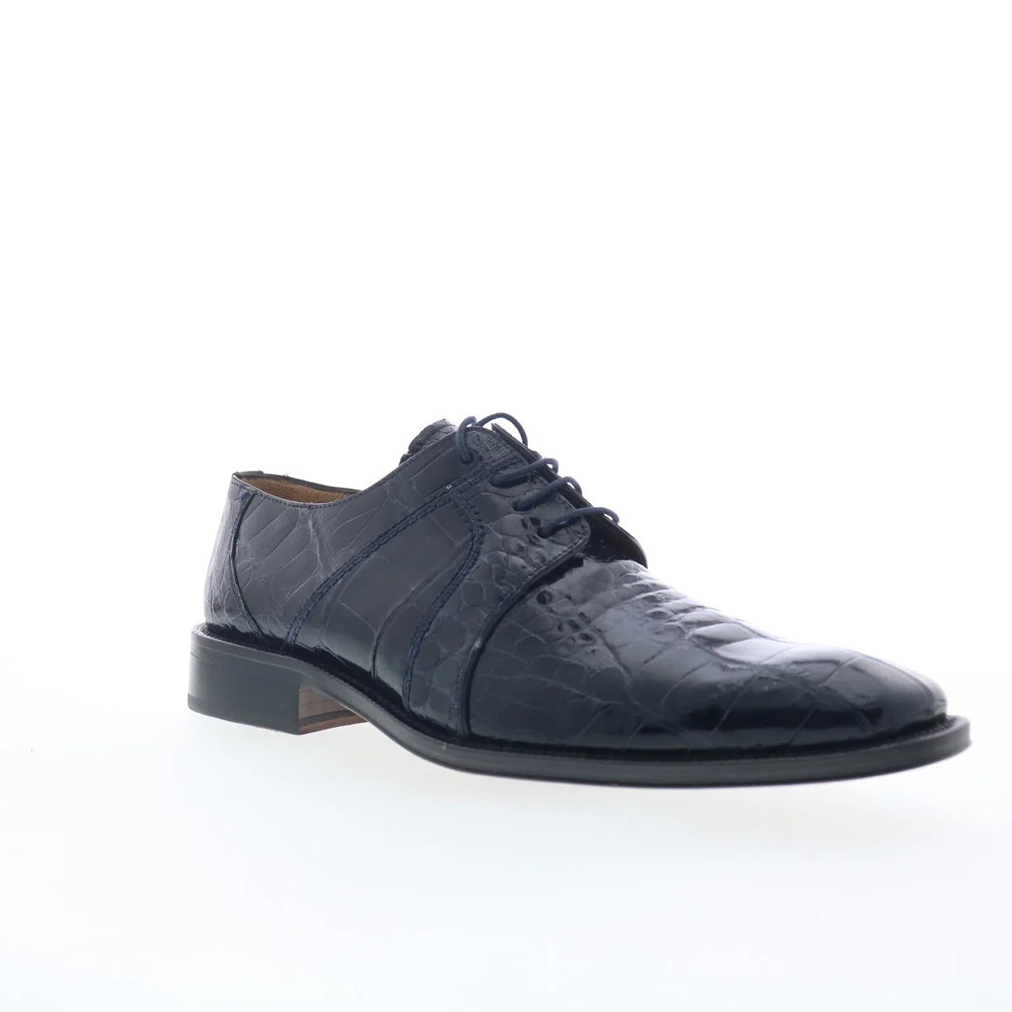 Ferrini Alligator 205 528 F205NB Mens Blue Oxfords & Lace Ups Casual Shoes