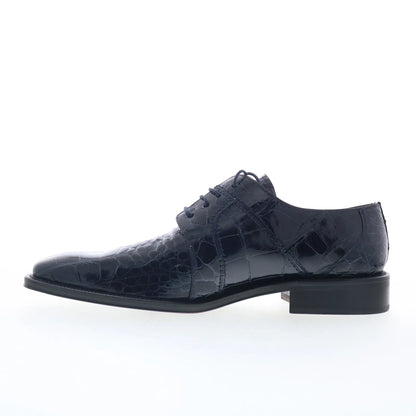 Ferrini Alligator 205 528 F205NB Mens Blue Oxfords & Lace Ups Casual Shoes