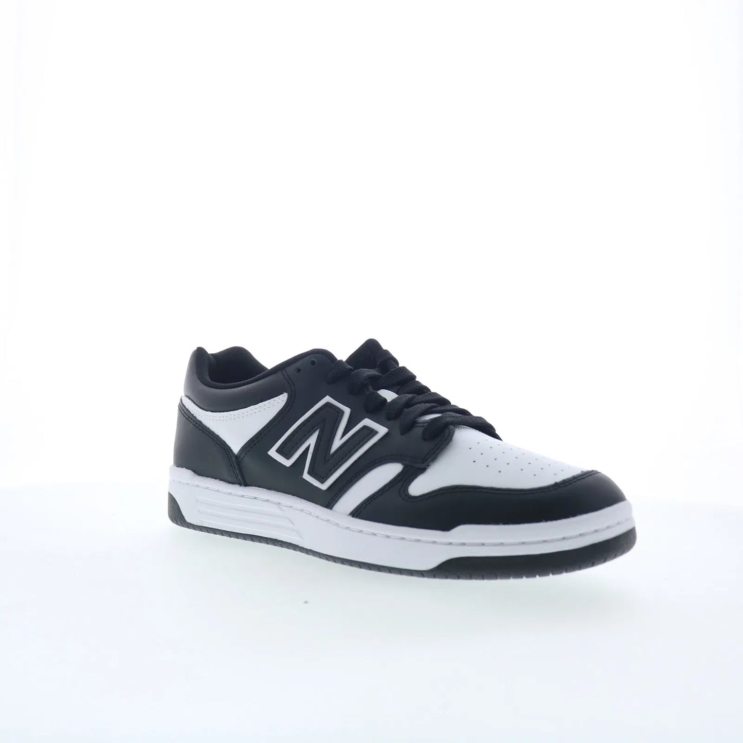 New Balance 480 BB480LBA Mens White Leather Lifestyle Sneakers Shoes