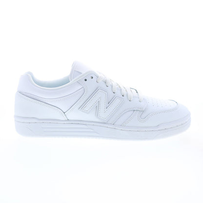 New Balance 480 BB480L3W Mens White Leather Lifestyle Sneakers Shoes