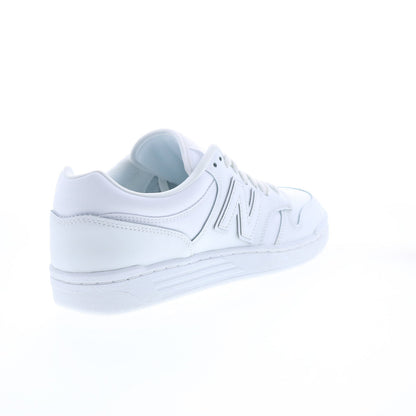 New Balance 480 BB480L3W Mens White Leather Lifestyle Sneakers Shoes