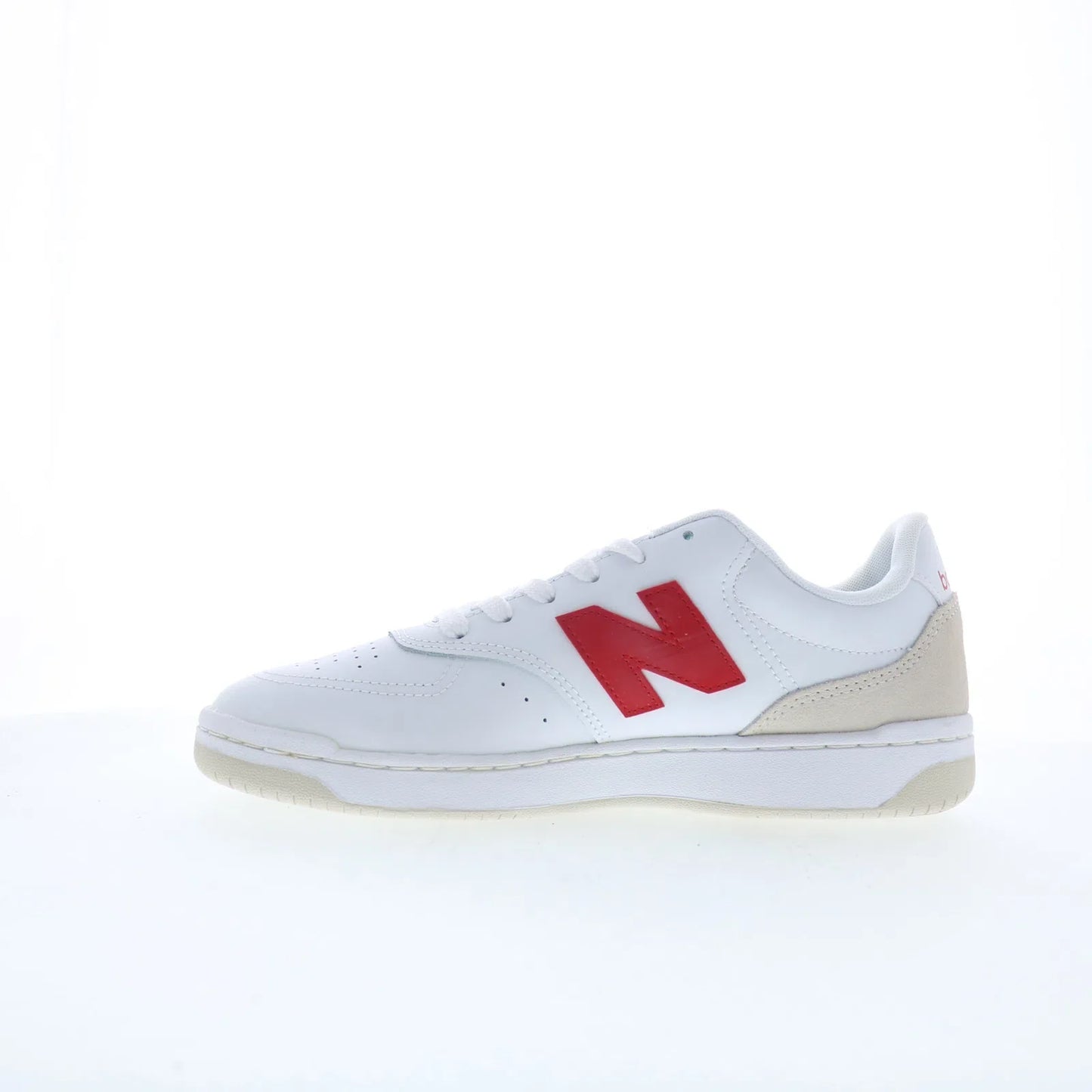 New Balance BB80 BB80RTB Mens White Leather Lace Up Lifestyle Sneakers Shoes
