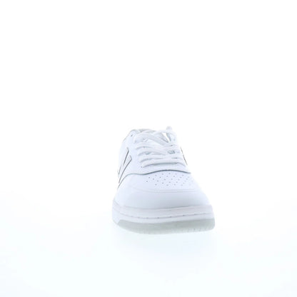 New Balance BB80 BB80GRY Mens White Leather Lace Up Lifestyle Sneakers Shoes