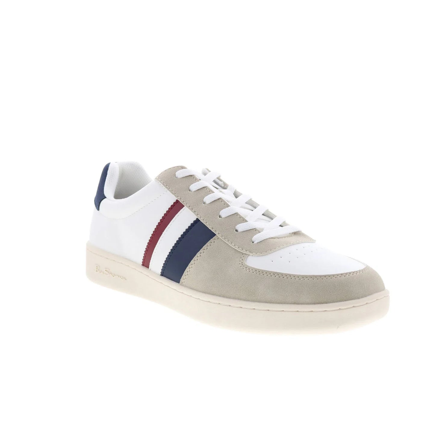 Ben Sherman Hyde BSMHYDV-1646 Mens White Lace Up Lifestyle Sneakers Shoes
