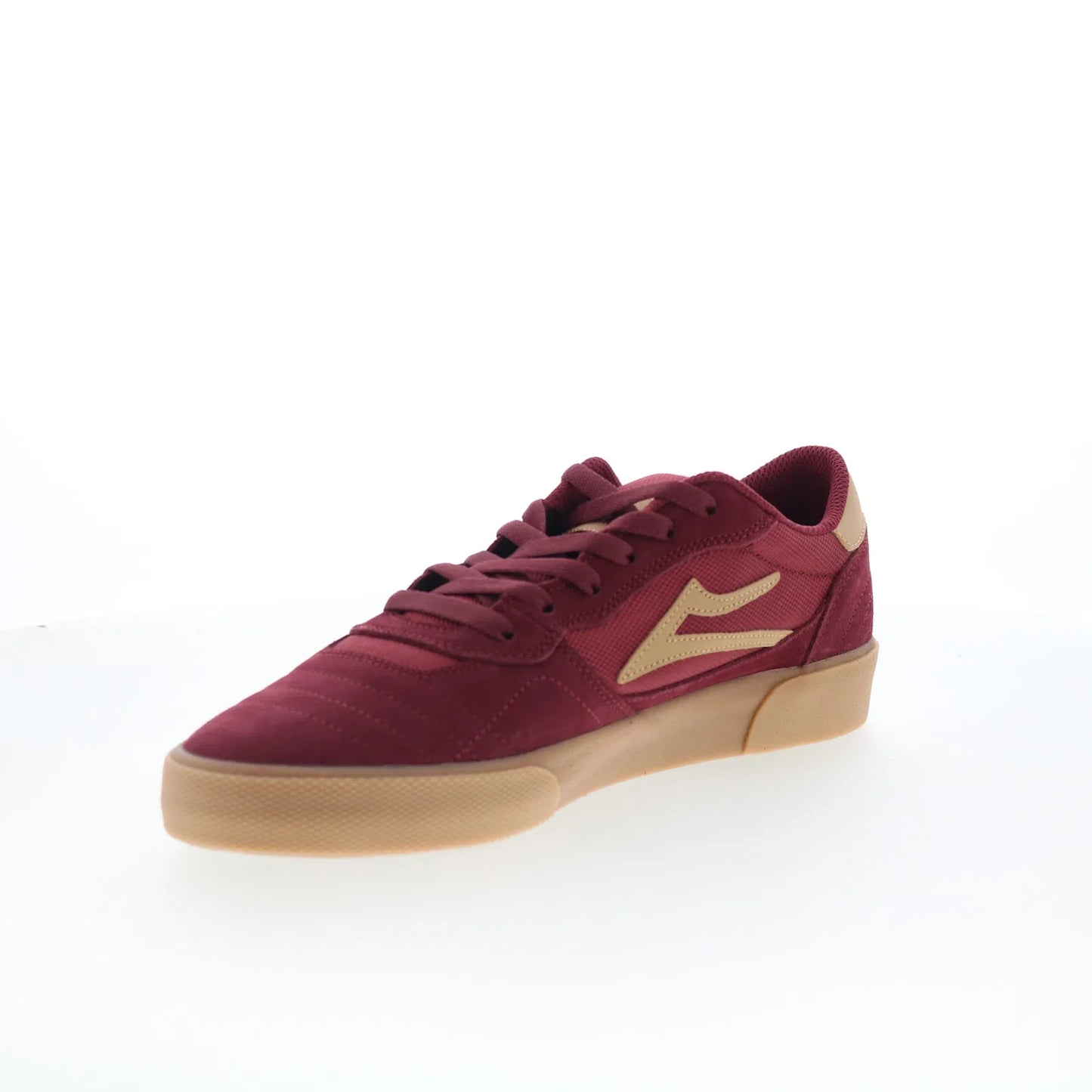 Lakai Cambridge Mens Red Suede Lace Up Skate Inspired Sneakers Shoes