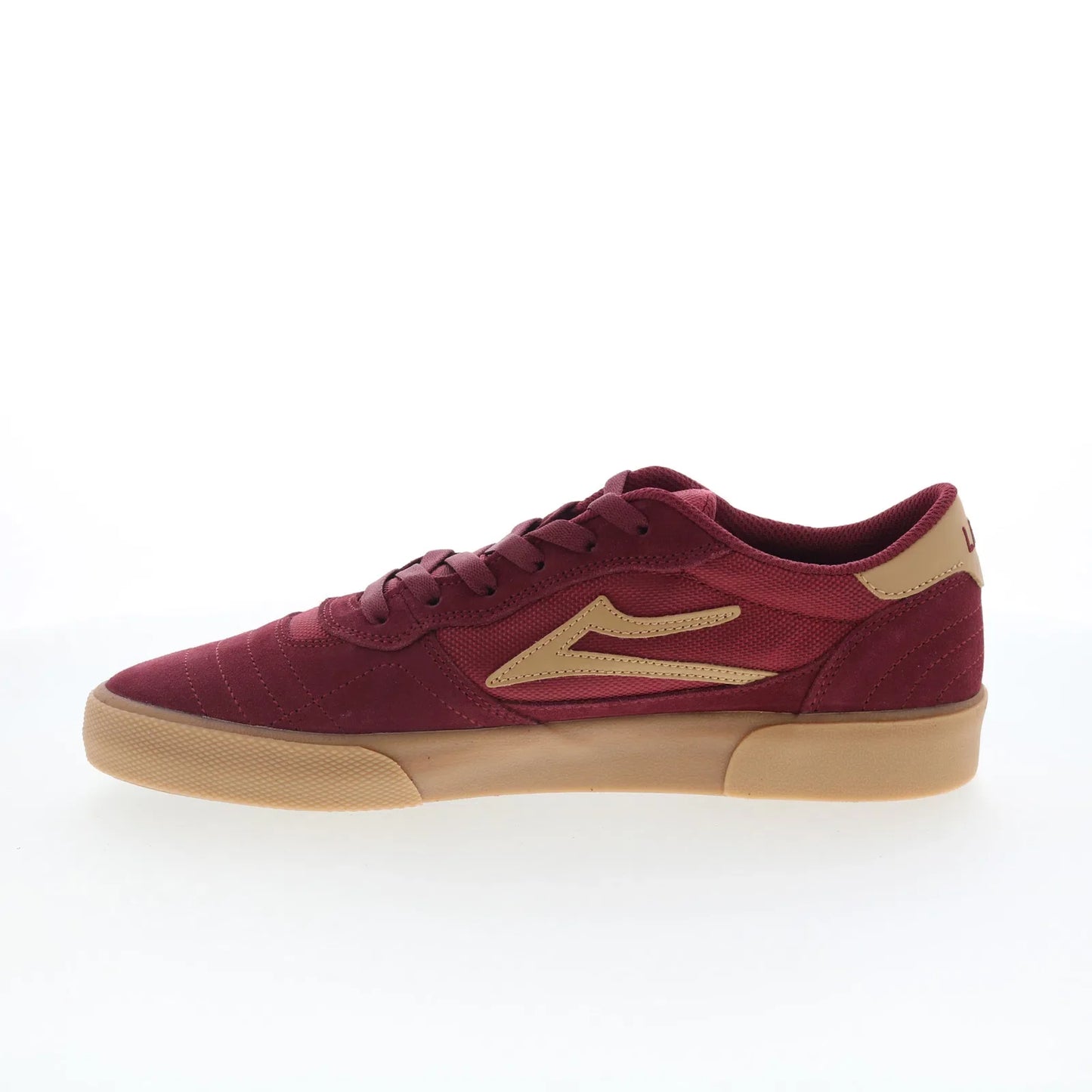 Lakai Cambridge Mens Red Suede Lace Up Skate Inspired Sneakers Shoes