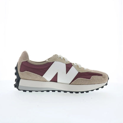 New Balance 327 MS327CP Mens Beige Leather Lace Up Lifestyle Sneakers Shoes