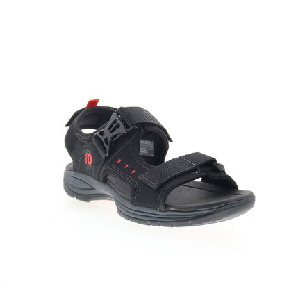 Dunham Nolan Water Friendly CH9116 Mens Black Leather Sport Sandals Shoes