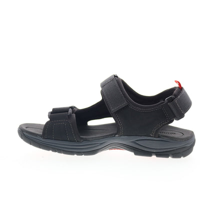 Dunham Nolan Water Friendly CH9116 Mens Black Leather Sport Sandals Shoes