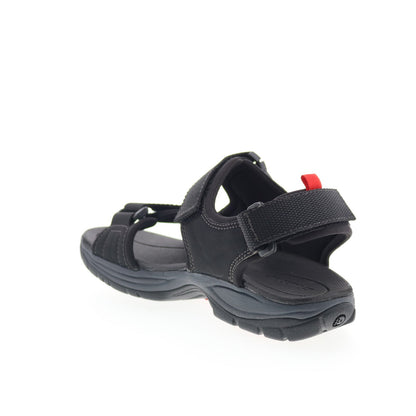 Dunham Nolan Water Friendly CH9116 Mens Black Leather Sport Sandals Shoes