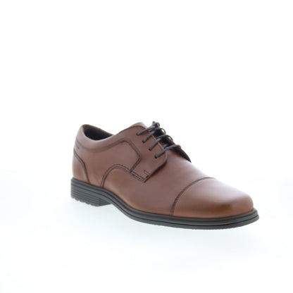 Rockport Taylor Cap Toe CI1053 Mens Brown Oxfords & Lace Ups Cap Toe Shoes