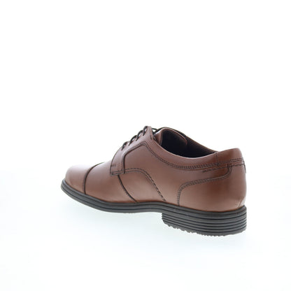Rockport Taylor Cap Toe CI1053 Mens Brown Oxfords & Lace Ups Cap Toe Shoes