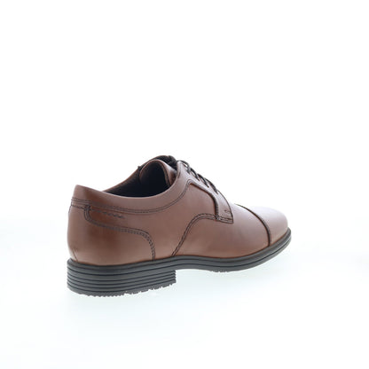 Rockport Taylor Cap Toe CI1053 Mens Brown Oxfords & Lace Ups Cap Toe Shoes