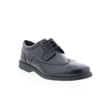 Rockport Taylor Wingtip Mens Black Wide Oxfords Wingtip & Brogue Shoes