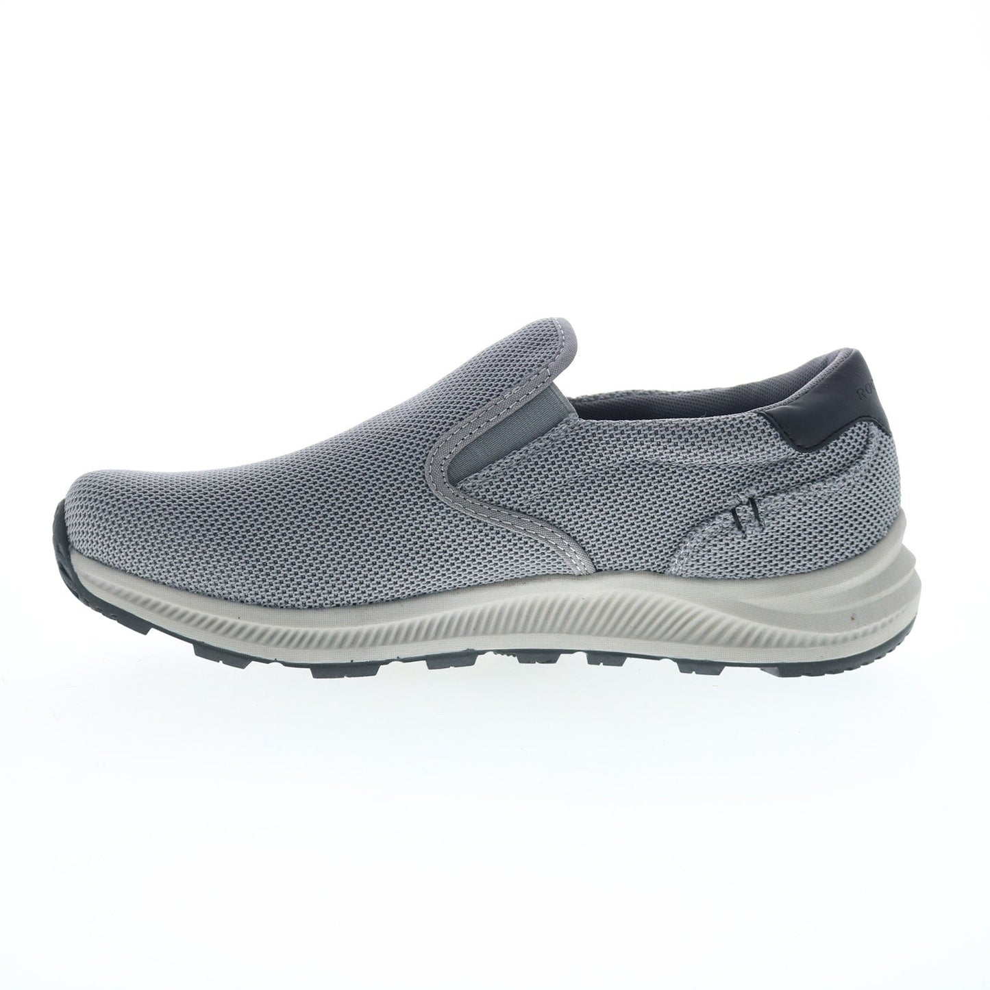 Rockport Fulton Slip On CJ1660 Mens Gray Canvas Lifestyle Sneakers Shoes