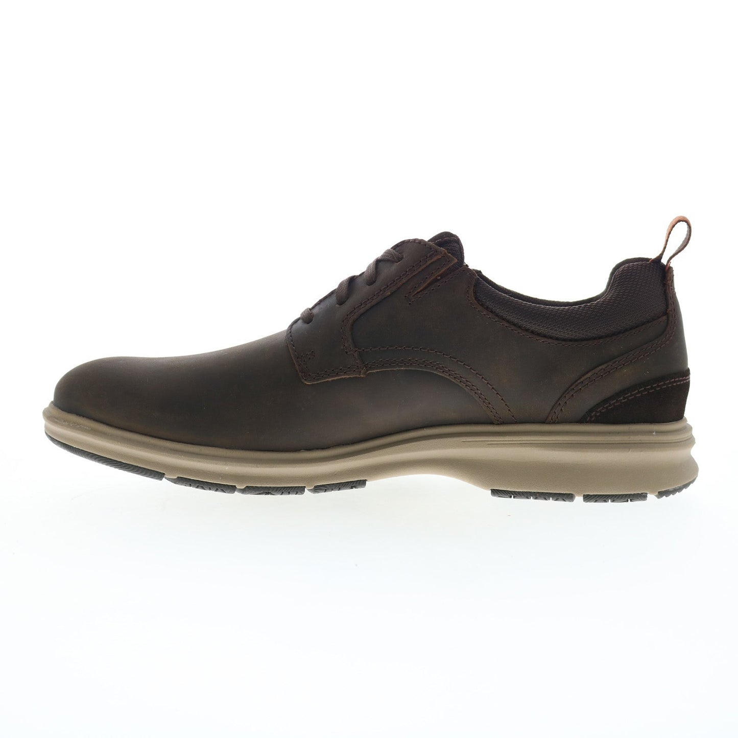 Rockport Total Motion City Plain Toe Mens Brown Wide Oxfords Plain Toe Shoes