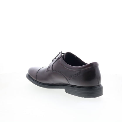 Rockport Charles Road Cap Toe Mens Burgundy Wide Oxfords & Lace Ups Shoes