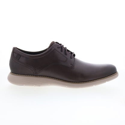 Rockport Garett Plain Toe Mens Brown Oxfords & Lace Ups Plain Toe Shoes