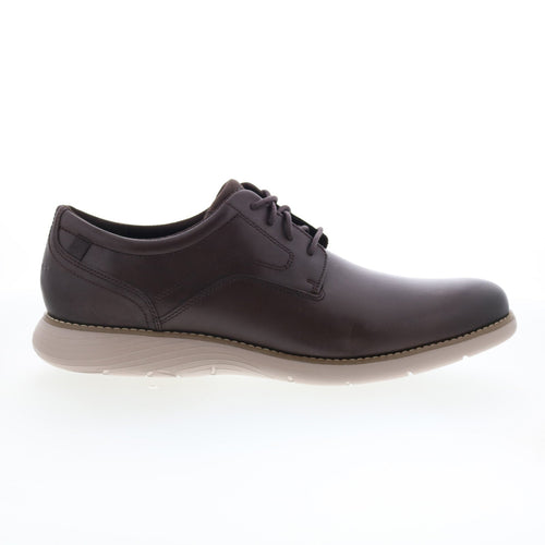 Rockport Garett Plain Toe Mens Brown Oxfords & Lace Ups Plain Toe Shoes