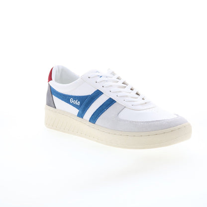 Gola Grandslam Trident CMA415 Mens White Suede Lifestyle Sneakers Shoes