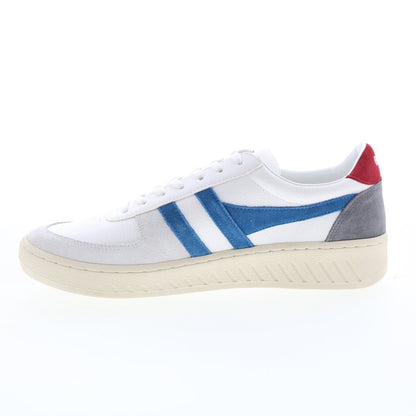 Gola Grandslam Trident CMA415 Mens White Suede Lifestyle Sneakers Shoes