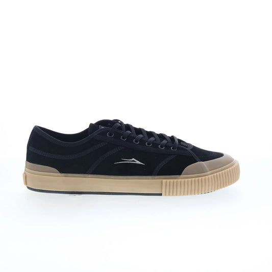 Lakai Conrad Elite Mens Black Suede Lace Up Skate Inspired Sneakers Shoes