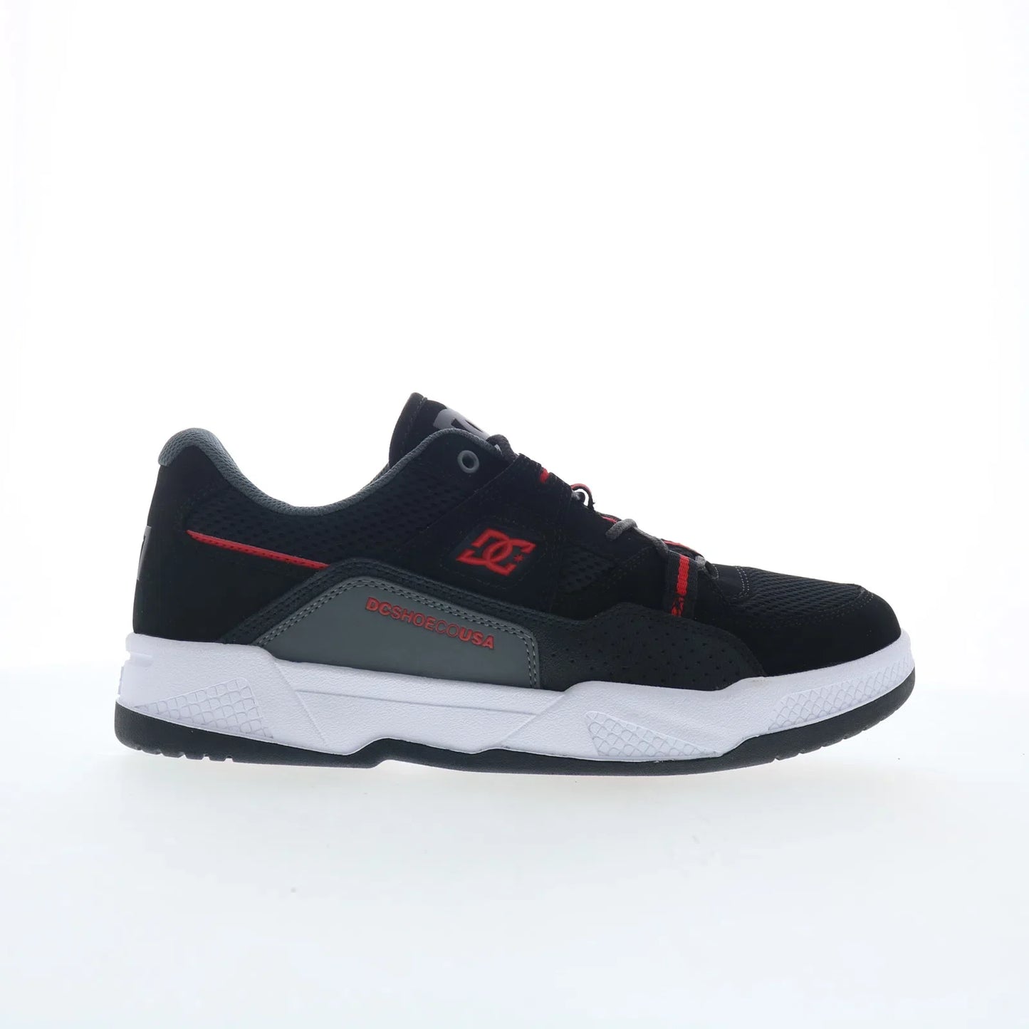 DC Construct DC01659061-BLKRED Mens Black Skate Inspired Sneakers Shoes