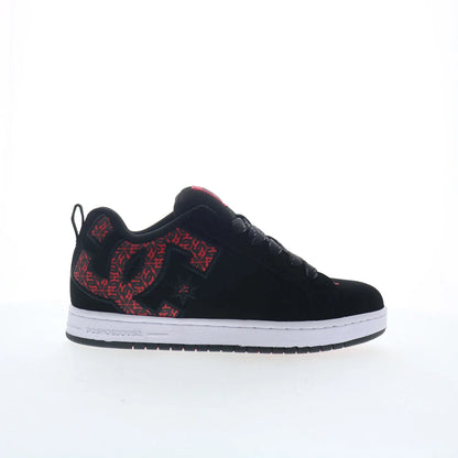 DC Court Graffik 300529-BW5 Mens Black Nubuck Skate Inspired Sneakers Shoes