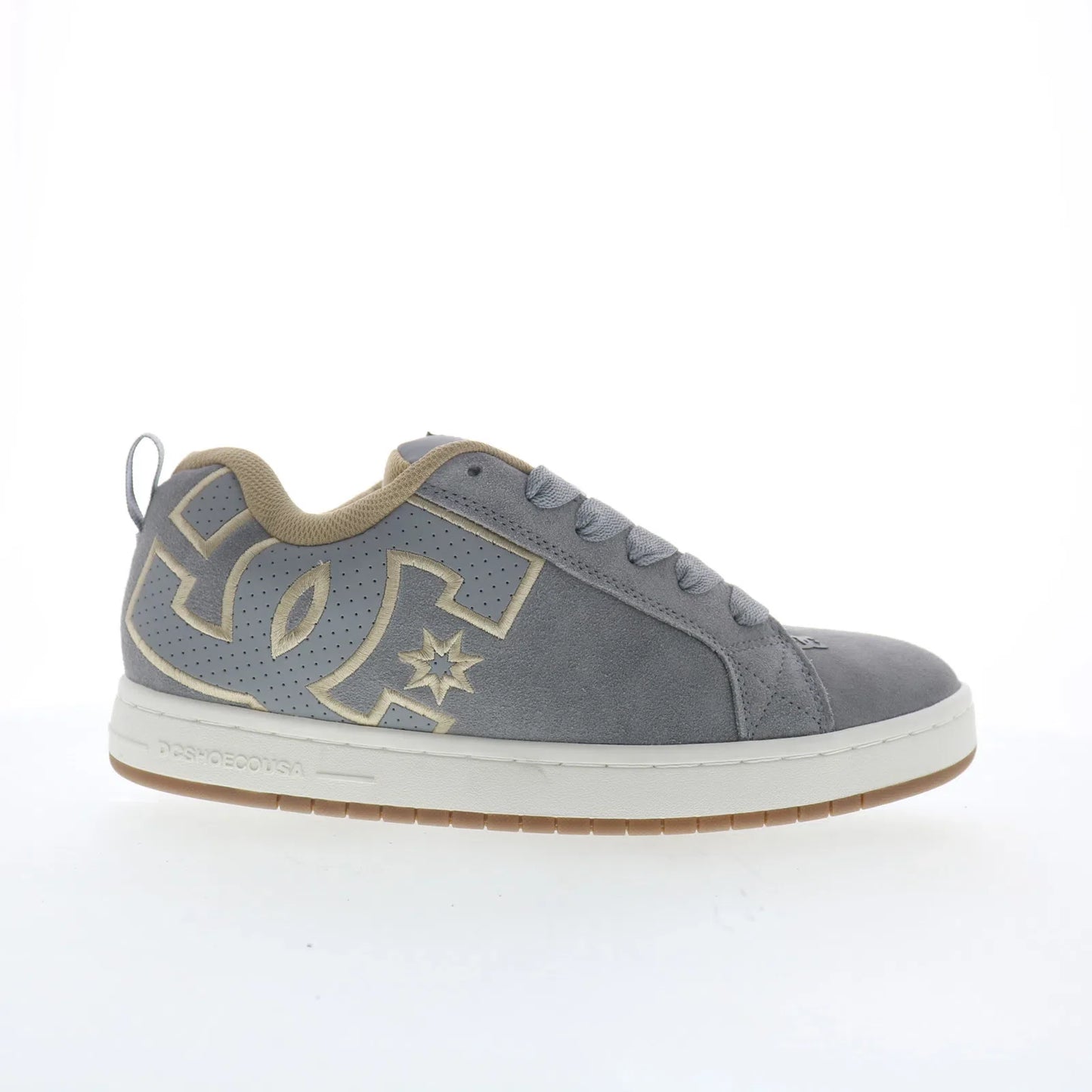 DC Court Graffik SE Mens Gray Suede Skate Inspired Sneakers Shoes