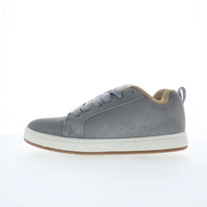 DC Court Graffik SE Mens Gray Suede Skate Inspired Sneakers Shoes