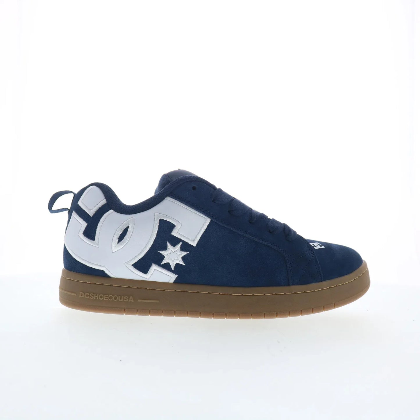 DC Court Graffik SE Mens Blue Suede Skate Inspired Sneakers Shoes