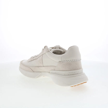 Clarks Craft Pace 26179691 Mens White Leather Lifestyle Sneakers Shoes