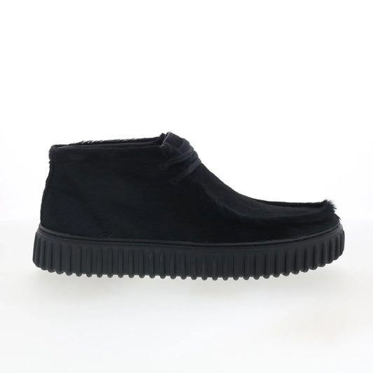 Clarks CUR Torhill Hi 26180971 Mens Black Synthetic Lace Up Chukkas Boots