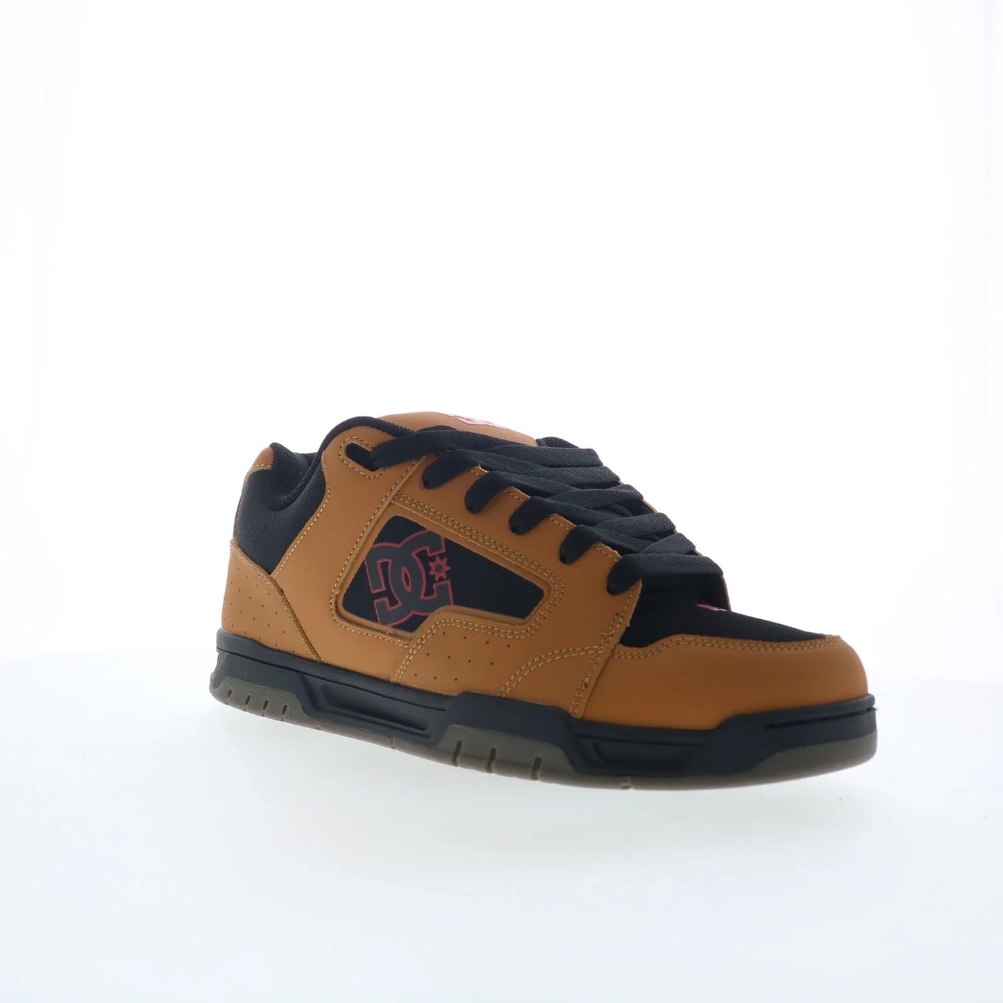 DC Coiler DC03011210-WHEBLK Mens Brown Skate Inspired Sneakers Shoes