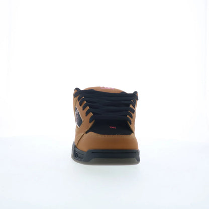 DC Coiler DC03011210-WHEBLK Mens Brown Skate Inspired Sneakers Shoes