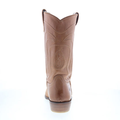 Dingo Montana DI-316 Mens Brown Leather Slip On Western Boots