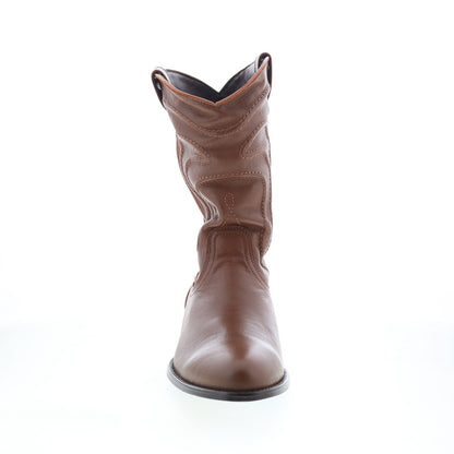 Dingo Montana DI-316 Mens Brown Leather Slip On Western Boots