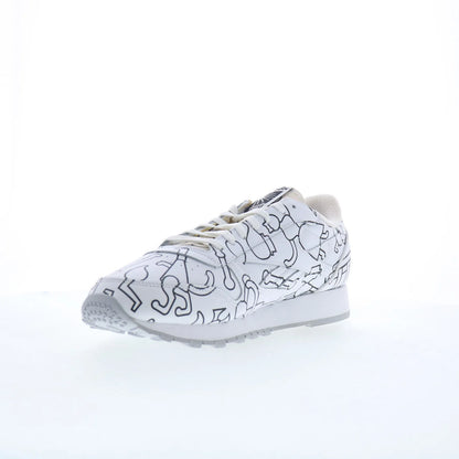Reebok Eames Classic Leather Mens White Leather Lifestyle Sneakers Shoes