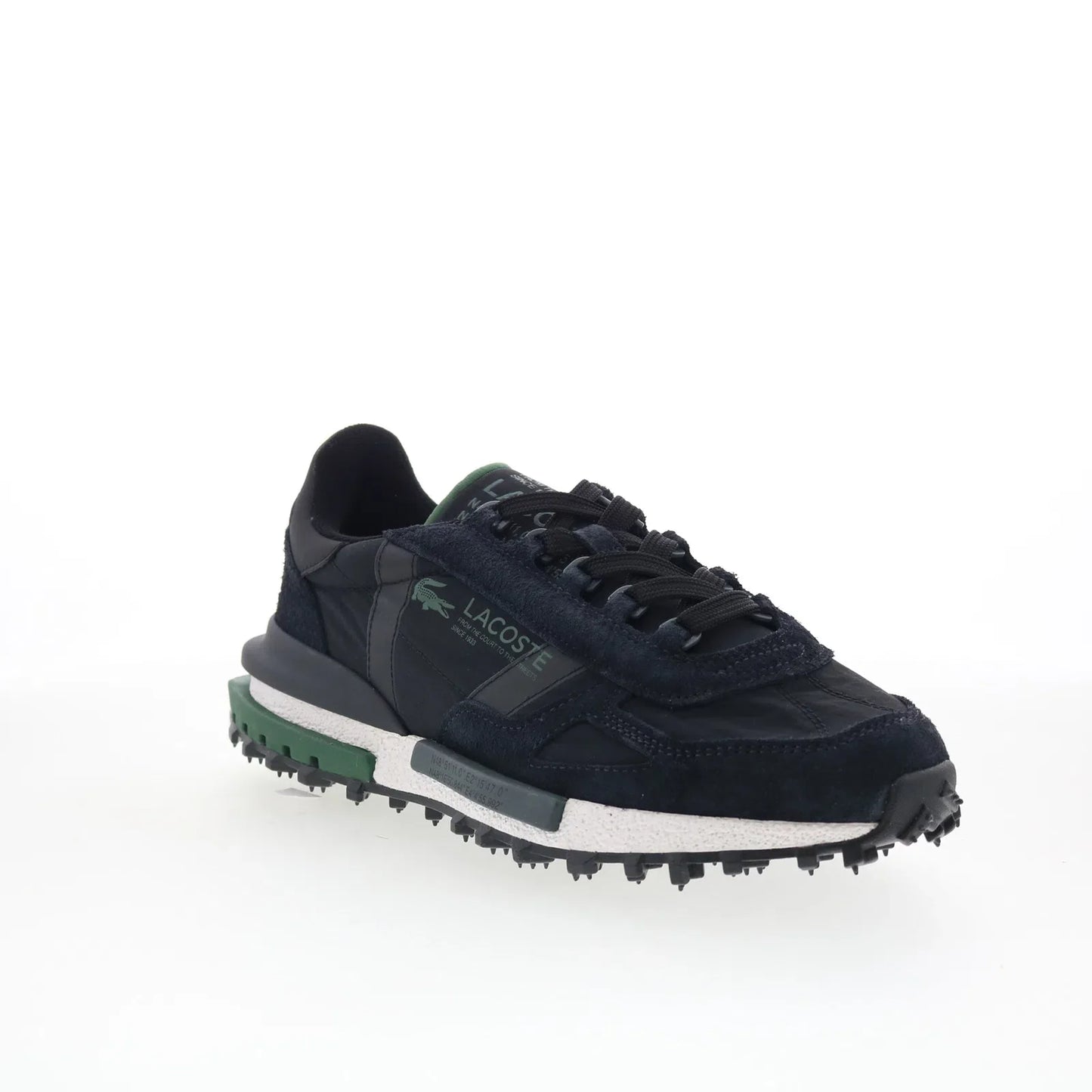 Lacoste Elite Active 1262 SMA Mens Black Suede Lifestyle Sneakers Shoes