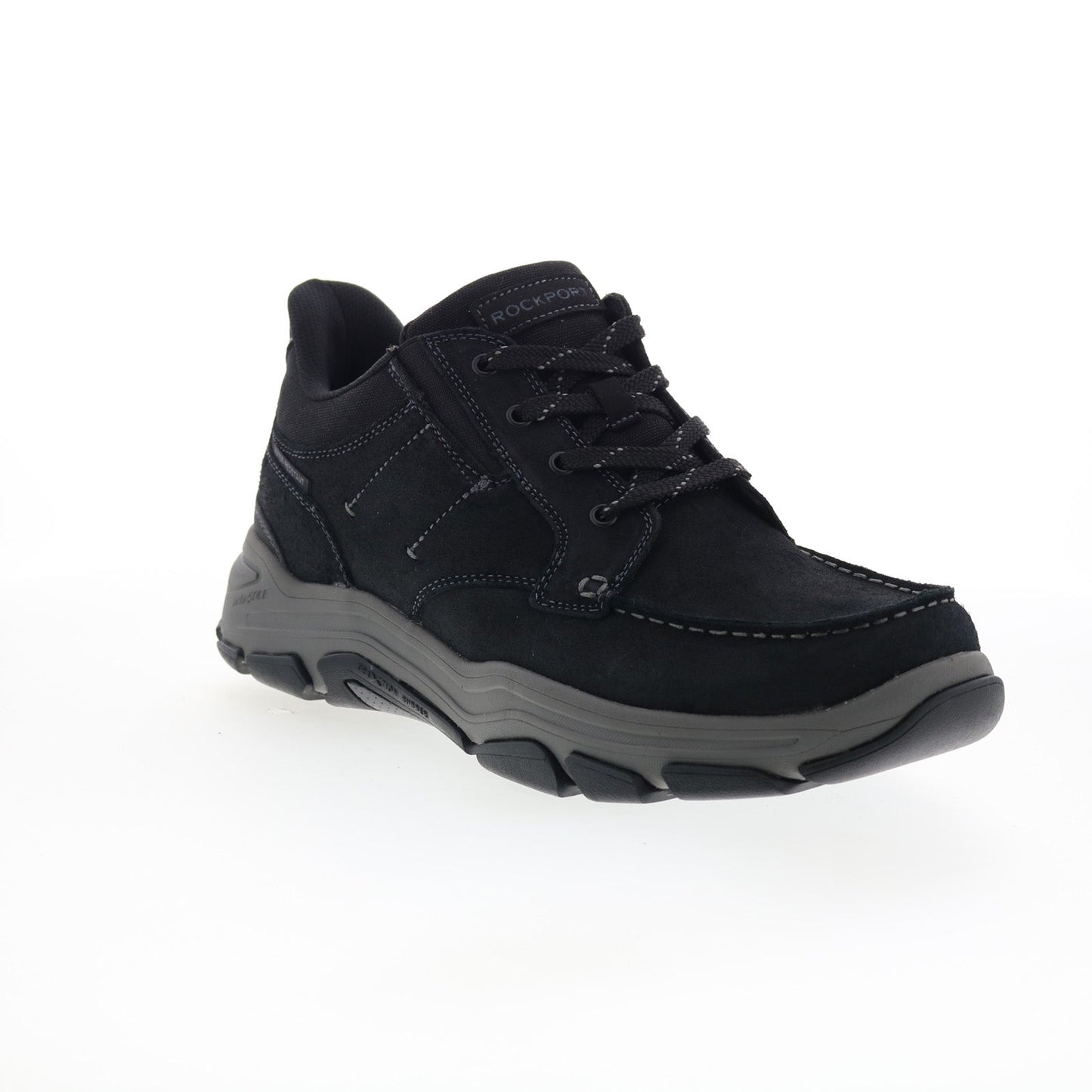 Rockport Ronan RMRONAN Mens Black Suede Lace Up Lifestyle Sneakers Shoes