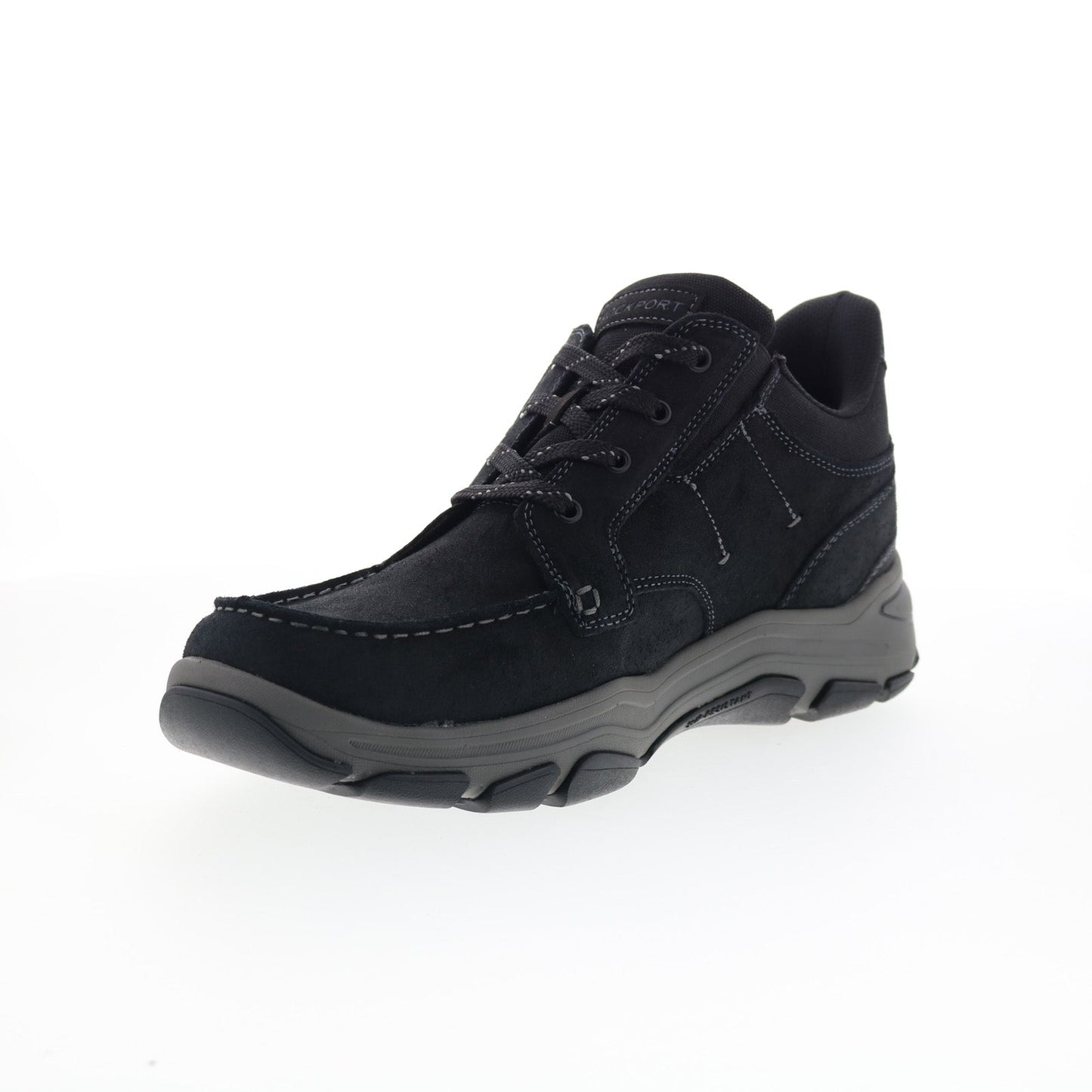 Rockport Ronan RMRONAN Mens Black Suede Lace Up Lifestyle Sneakers Shoes