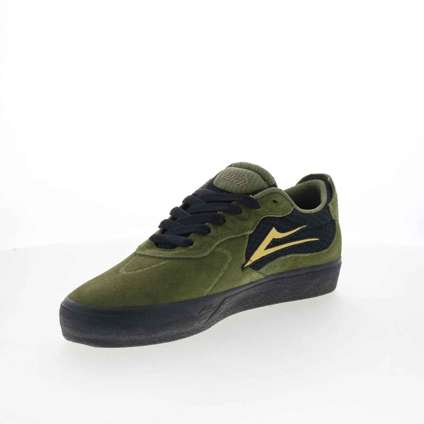 Lakai Essex Mens Green Suede Lace Up Skate Inspired Sneakers Shoes