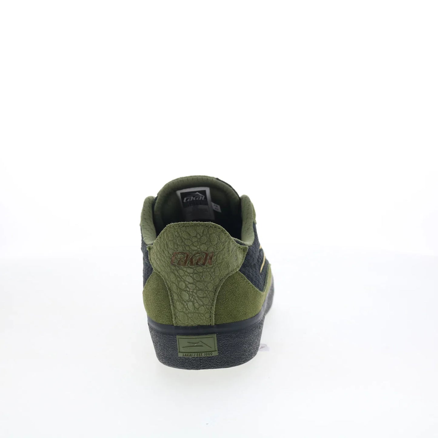 Lakai Essex Mens Green Suede Lace Up Skate Inspired Sneakers Shoes