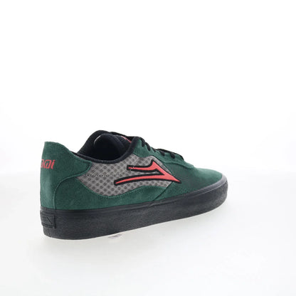 Lakai Essex Mens Green Suede Lace Up Skate Inspired Sneakers Shoes
