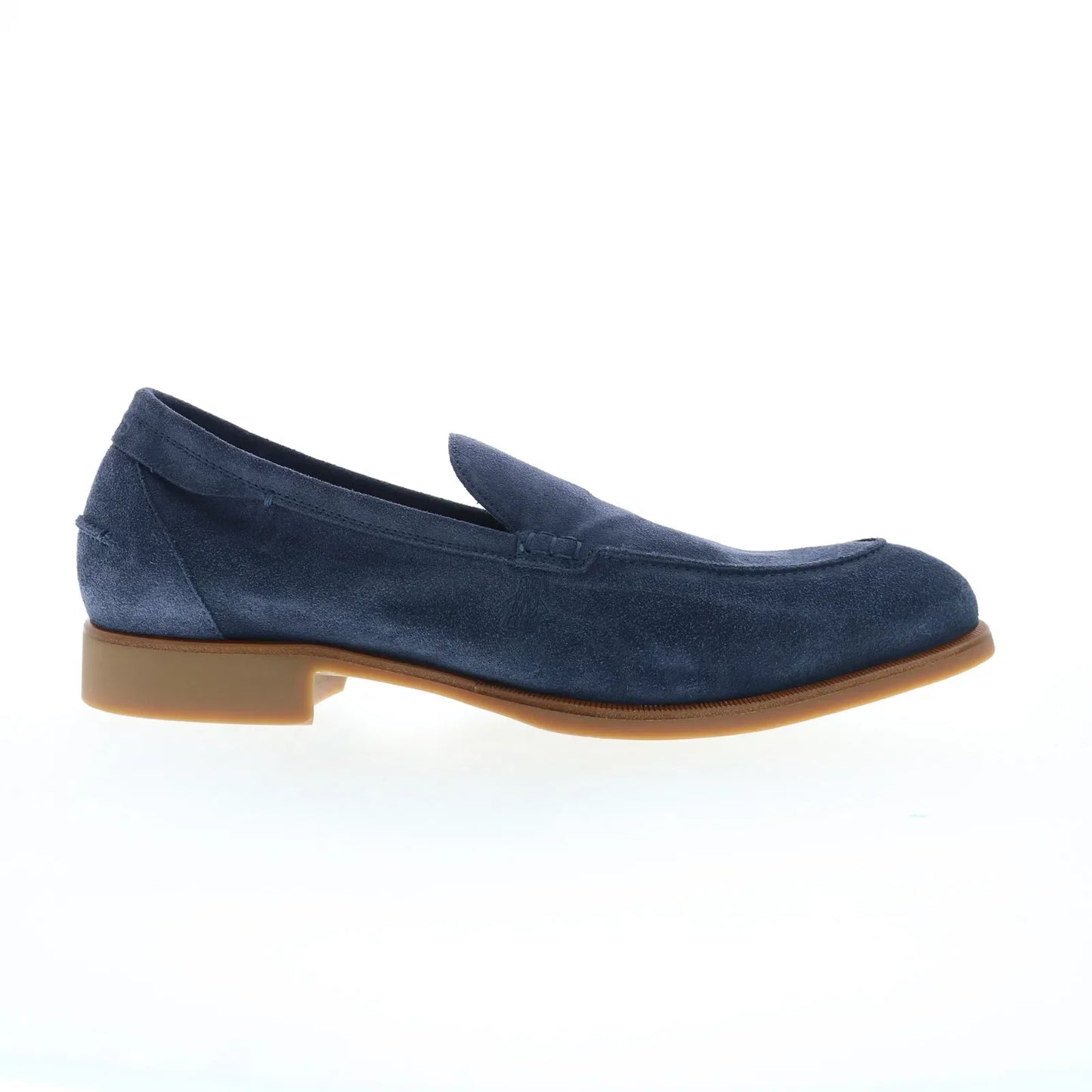 Di Bianco Etna Mens Blue Suede Slip On Loafers & Slip Ons Casual Shoes