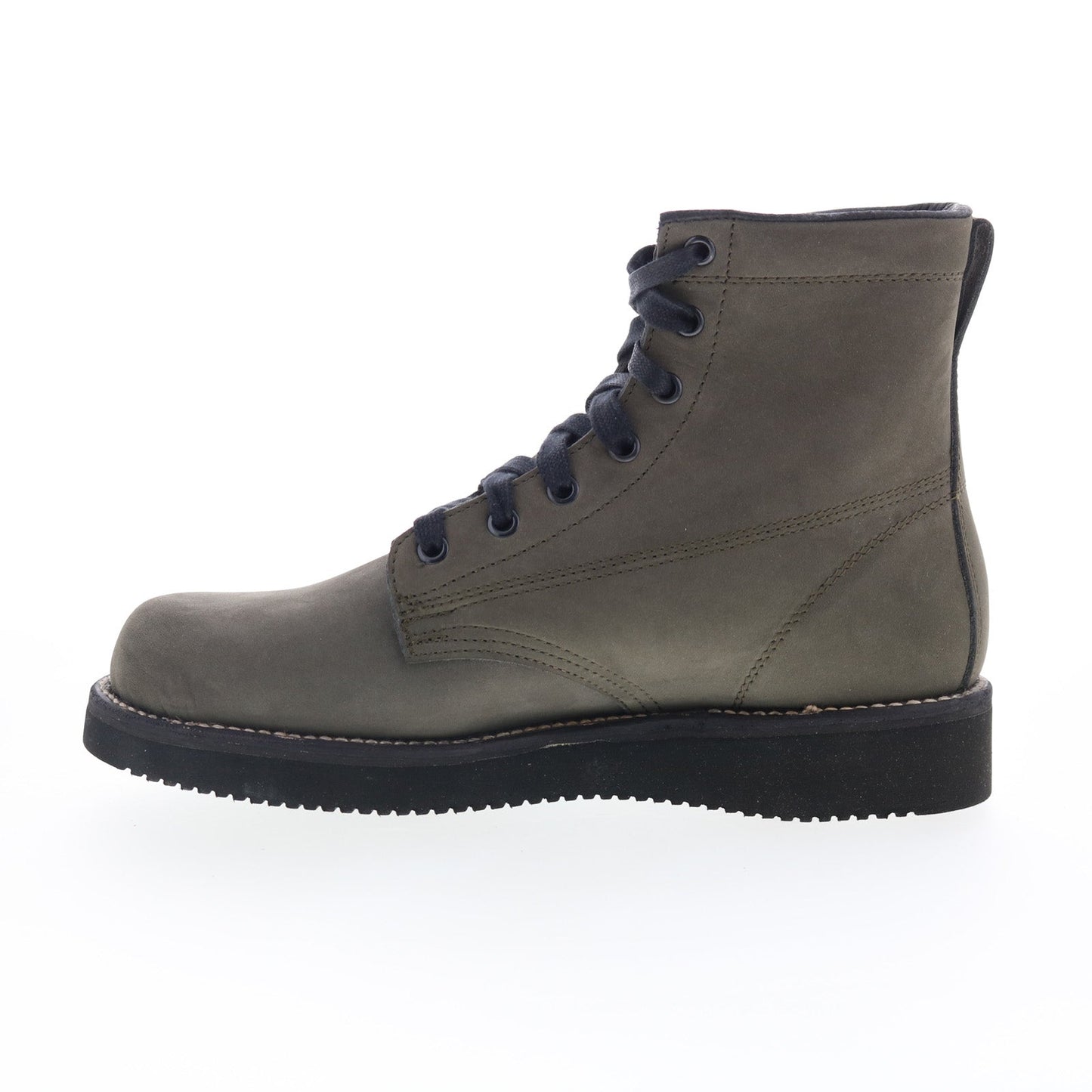 Broken Homme James Boot FB12002 Mens Green Suede Lace Up Casual Dress Boots