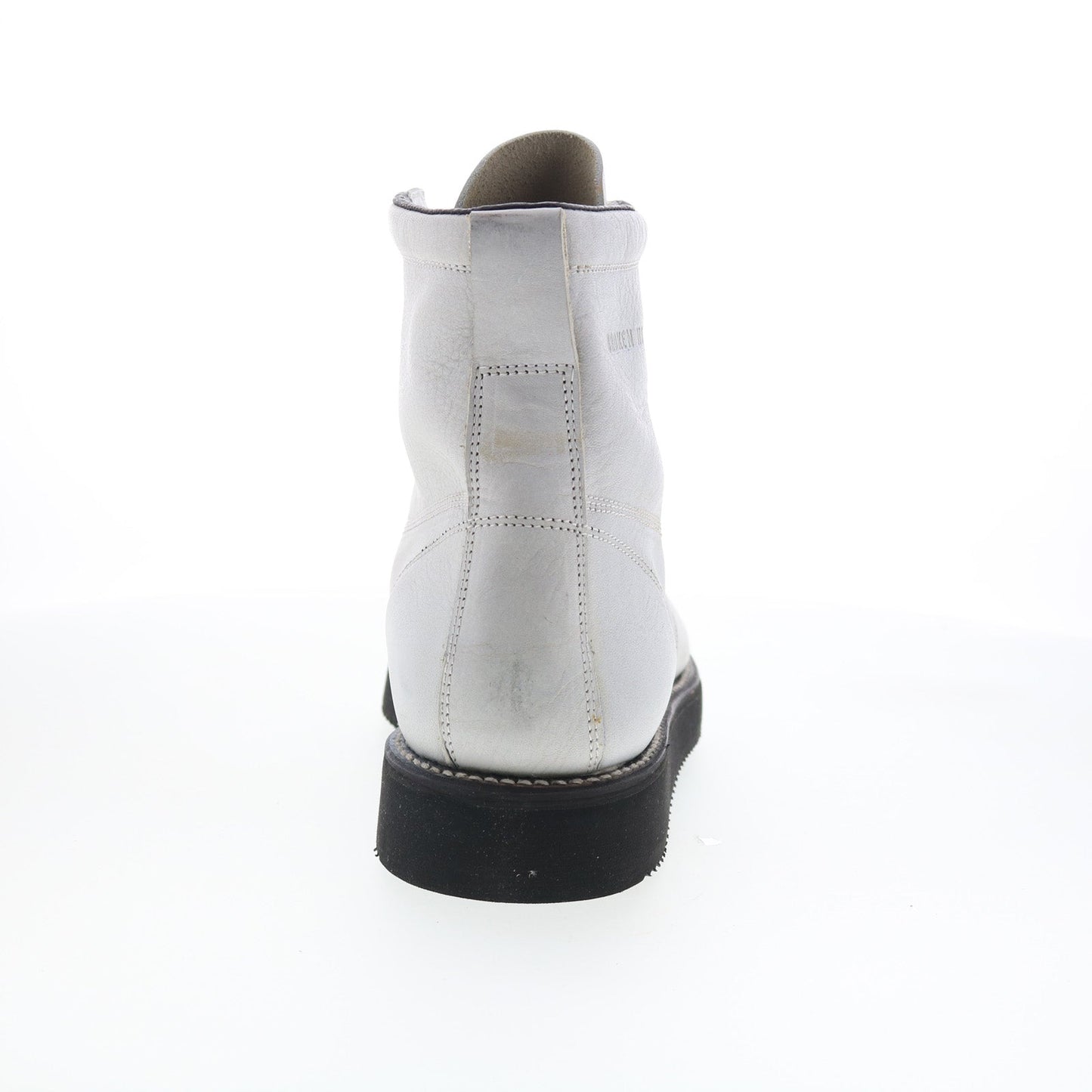 Broken Homme James Boot FB12002 Mens White Leather Casual Dress Boots