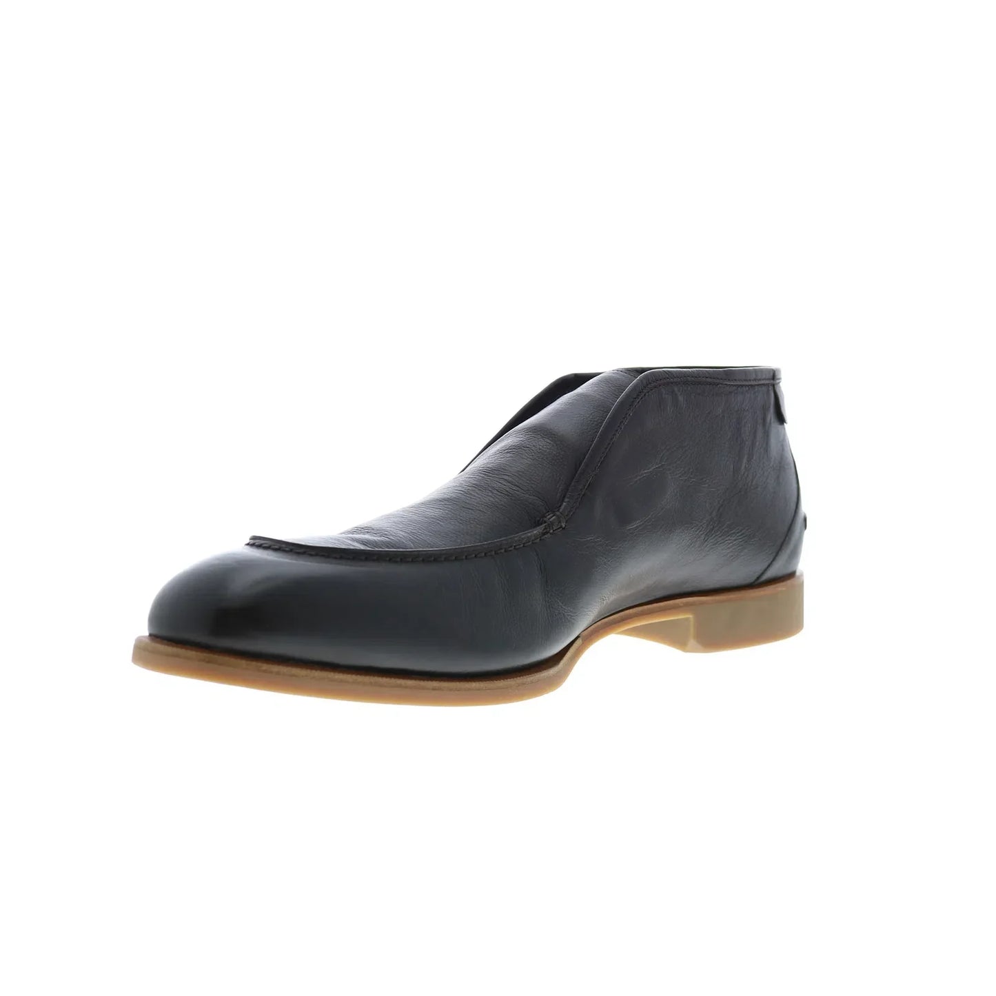 Di Bianco Fidenza Bello Seta Mens Brown Leather Slip On Ankle Boots